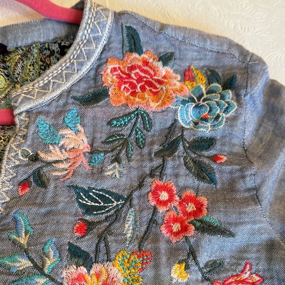 Johnny Was Multicolor Patterned Top - Picture 3 of 7